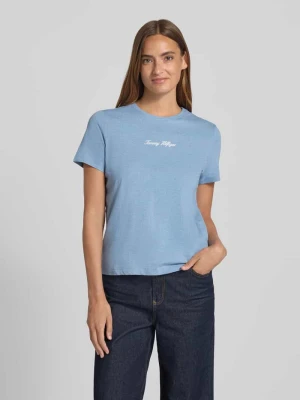 T-shirt o kroju regular fit z czystej bawełny Tommy Hilfiger