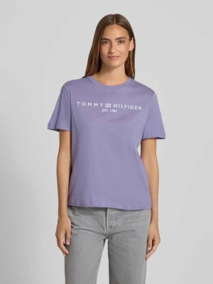 T-shirt o kroju regular fit z czystej bawełny Tommy Hilfiger