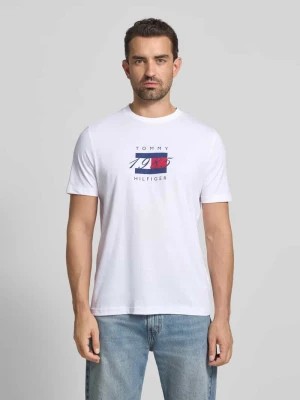 T-shirt o kroju regular fit z czystej bawełny Tommy Hilfiger