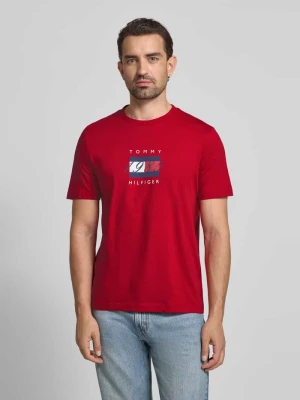 T-shirt o kroju regular fit z czystej bawełny Tommy Hilfiger