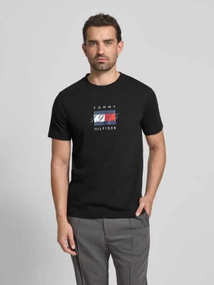 T-shirt o kroju regular fit z czystej bawełny Tommy Hilfiger