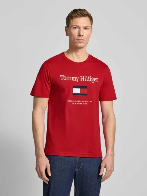 T-shirt o kroju regular fit z czystej bawełny Tommy Hilfiger