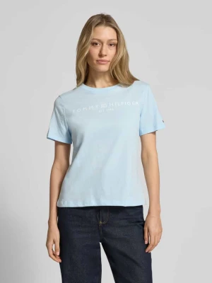 t-shirt o kroju regular fit z czystej bawełny Tommy Hilfiger
