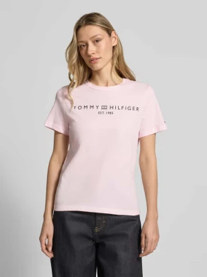 t-shirt o kroju regular fit z czystej bawełny Tommy Hilfiger