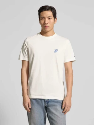 t-shirt o kroju regular fit z czystej bawełny Tommy Hilfiger