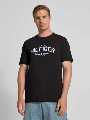 T-shirt o kroju regular fit z czystej bawełny Tommy Hilfiger