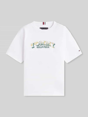 t-shirt o kroju regular fit z czystej bawełny Tommy Hilfiger Kids
