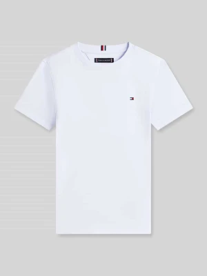 t-shirt o kroju regular fit z czystej bawełny Tommy Hilfiger Teens
