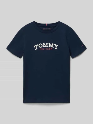 t-shirt o kroju regular fit z czystej bawełny Tommy Hilfiger Teens