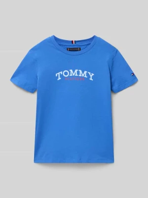 t-shirt o kroju regular fit z czystej bawełny Tommy Hilfiger Teens