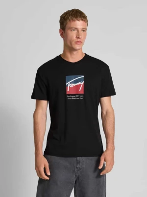 T-shirt o kroju regular fit z czystej bawełny Tommy Jeans