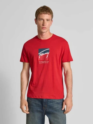 T-shirt o kroju regular fit z czystej bawełny Tommy Jeans