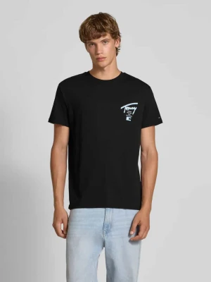 T-shirt o kroju regular fit z czystej bawełny Tommy Jeans