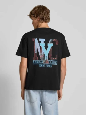 T-shirt o kroju regular fit z czystej bawełny Tommy Jeans