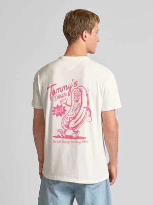 T-shirt o kroju regular fit z czystej bawełny Tommy Jeans