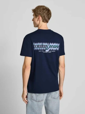 T-shirt o kroju regular fit z czystej bawełny Tommy Jeans