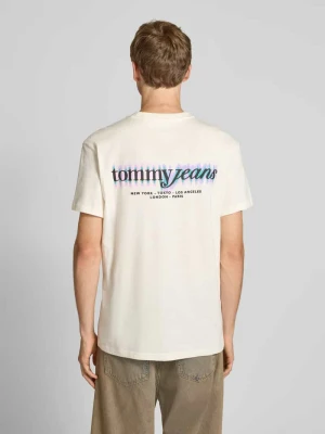 T-shirt o kroju regular fit z czystej bawełny Tommy Jeans