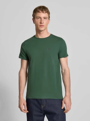 T-shirt o kroju regular fit z czystej bawełny Tommy Jeans Zielony