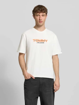 T-shirt o kroju regular fit z czystej bawełny Tommy Jeans