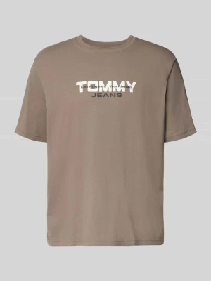T-shirt o kroju regular fit z czystej bawełny Tommy Jeans