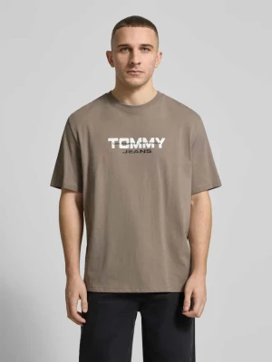 T-shirt o kroju regular fit z czystej bawełny Tommy Jeans