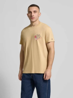 T-shirt o kroju regular fit z czystej bawełny Tommy Jeans