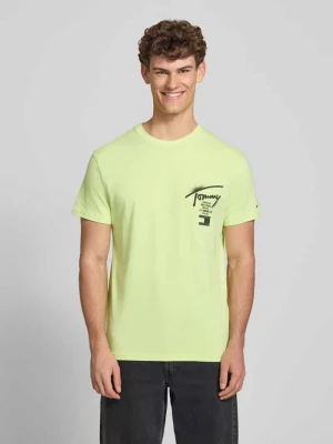 t-shirt o kroju regular fit z czystej bawełny Tommy Jeans