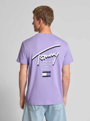 T-shirt o kroju regular fit z czystej bawełny Tommy Jeans