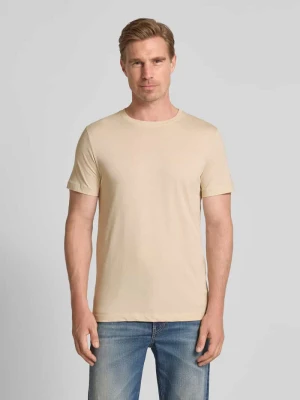 T-shirt o kroju regular fit z czystej bawełny w zestawie 3 szt. Selected Homme