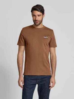 T-shirt o kroju regular fit z czystej bawełny z aplikacją Ford® s.Oliver RED LABEL