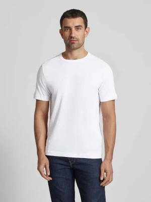 T-shirt o kroju regular fit z czystej bawełny z gumowanym nadrukiem z logo Tom Tailor