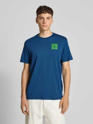 T-shirt o kroju regular fit z czystej bawełny z nadrukiem z logo Calvin Klein Jeans