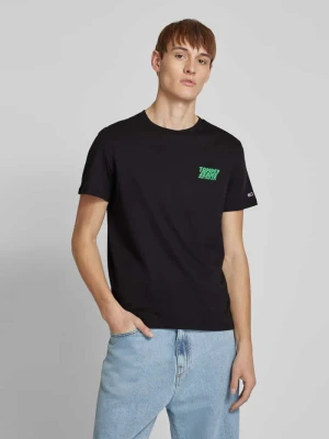 T-shirt o kroju regular fit z czystej bawełny z napisem z logo Tommy Jeans