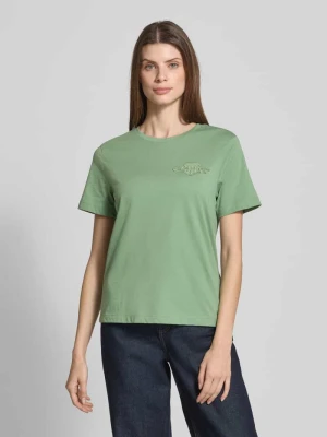 T-shirt o kroju regular fit z czystej bawełny z naszywką z logo Gant