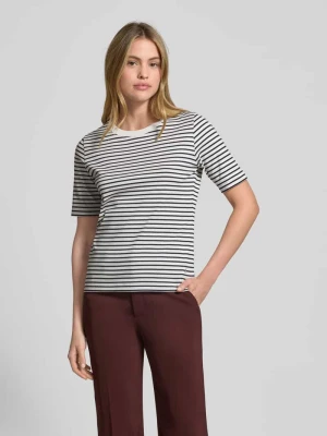 T-shirt o kroju regular fit z czystej bawełny z okrągłym dekoltem Windsor