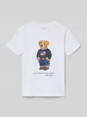 T-shirt o kroju regular fit z czystej bawełny z Polo Bear Polo Ralph Lauren Kids