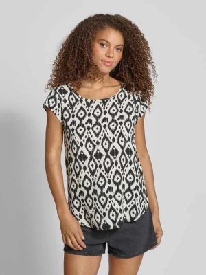 T-shirt o kroju regular fit z dekoltem w kształcie łezki na plecach model ‘NOVA’ Only