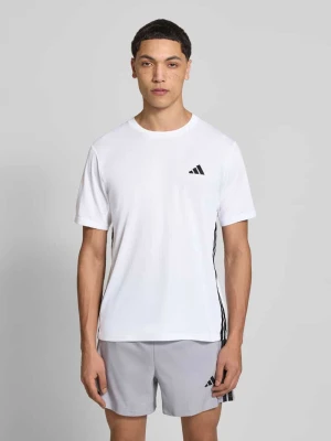 t-shirt o kroju regular fit z detalem z logo model 'WE BAS 3S T' adidas Training