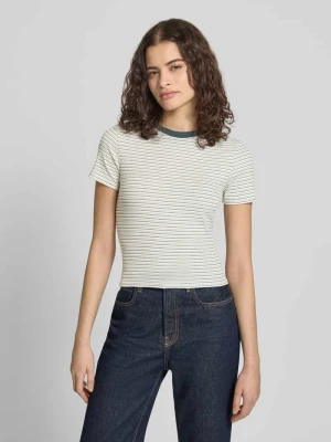 T-shirt o kroju regular fit z domieszką wiskozy model 'LUPE' Only