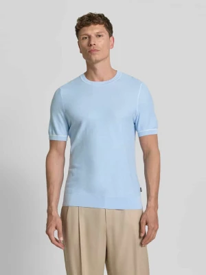 T-shirt o kroju regular fit z dzianiny model 'H-NALON' Boss Jasnoniebieski