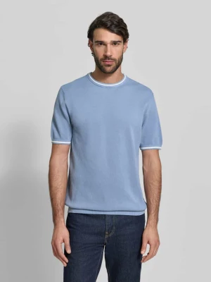 T-shirt o kroju regular fit z efektem dzianiny Christian Berg Men