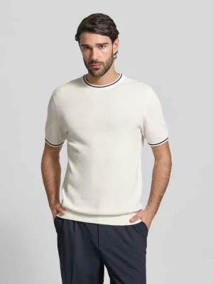 T-shirt o kroju regular fit z efektem dzianiny Christian Berg Men