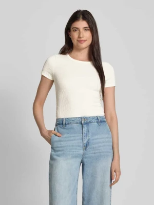 T-shirt o kroju regular fit z efektem gniecenia Tom Tailor Denim