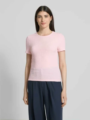 T-shirt o kroju regular fit z efektem marszczenia model ‘ELENE’ Vero Moda