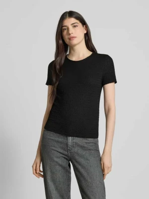 T-shirt o kroju regular fit z efektem marszczenia model ‘ELENE’ Vero Moda