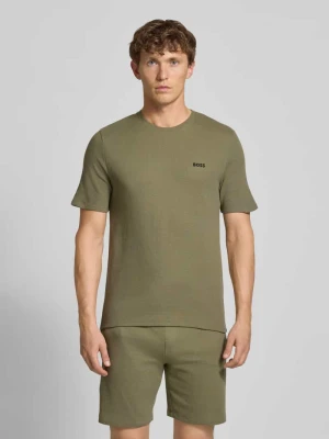 T-shirt o kroju regular fit z fakturą wafla Boss