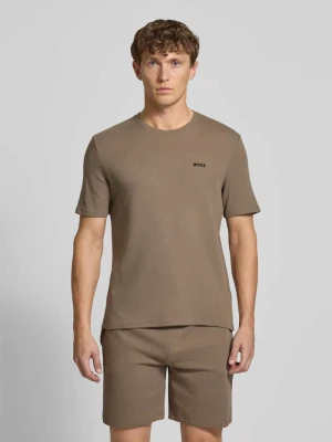 T-shirt o kroju regular fit z fakturą wafla Boss