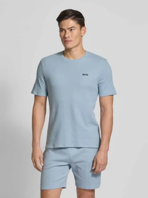 T-shirt o kroju regular fit z fakturą wafla Boss