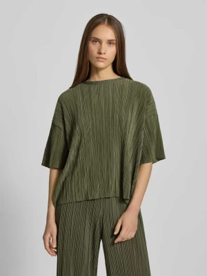 T-shirt o kroju regular fit z fakturowanym wzorem model ‘RAVENNA’ Only