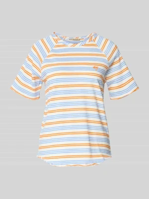 t-shirt o kroju regular fit z haftem Smith and Soul